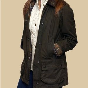 Barbour Classic Beadnell Wax Jacket Olive US 10